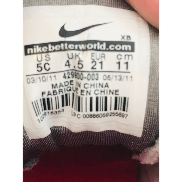 Nike Toddler T-Run 3 Alt Sneakers 429900-003 Sz 5C - Picture 4 of 4